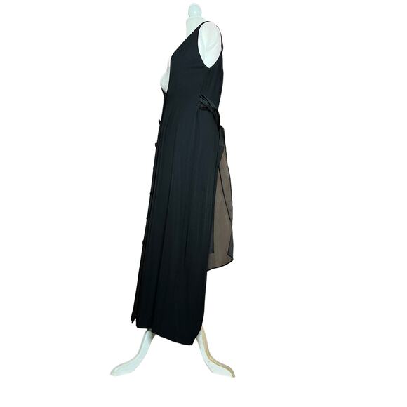 Vintage Virgo II backless full-length dress sleeveless Sz 12 Virgo II - Picture 3 of 11